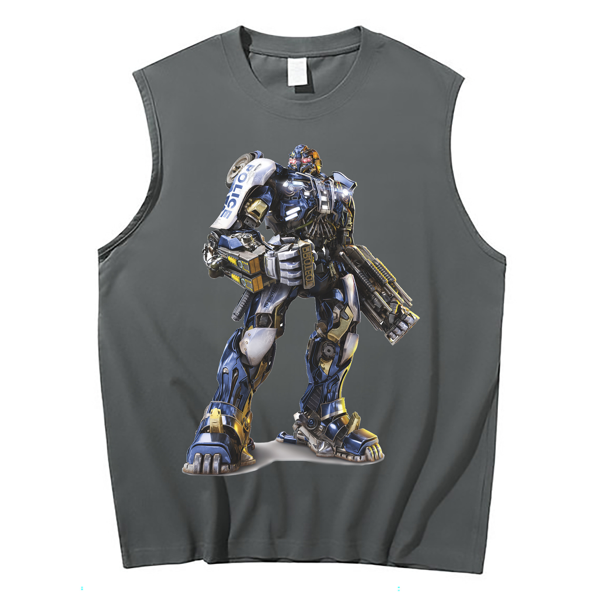 （画像用） Transformers トランスフォーマー コットン100％タンクトップ（フロントプリント）